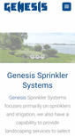 Mobile Screenshot of genesissprinklersystems.com