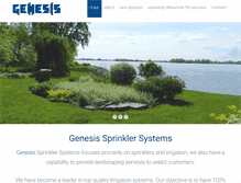 Tablet Screenshot of genesissprinklersystems.com